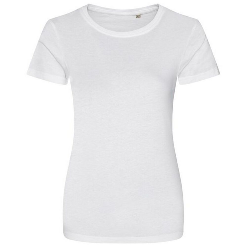 Awdis Womens/Ladies Cascade Ecologie Natural T-Shirt / Arctic White